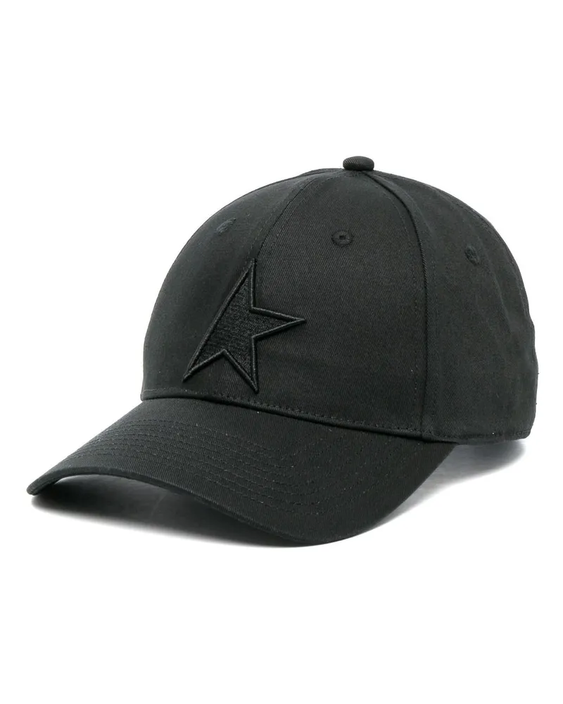 Golden Goose Baseballkappe mit Logo-Stickerei - Schwarz Schwarz