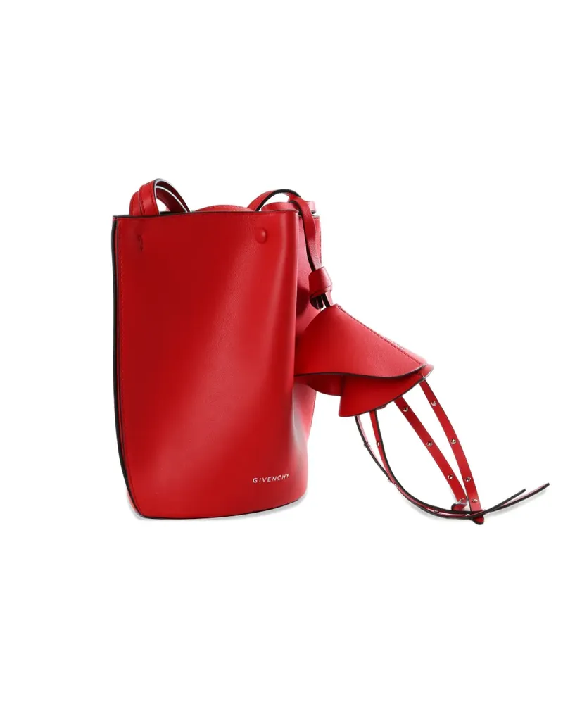 Givenchy Snap Nano logo-print bucket bag - Rot Rot