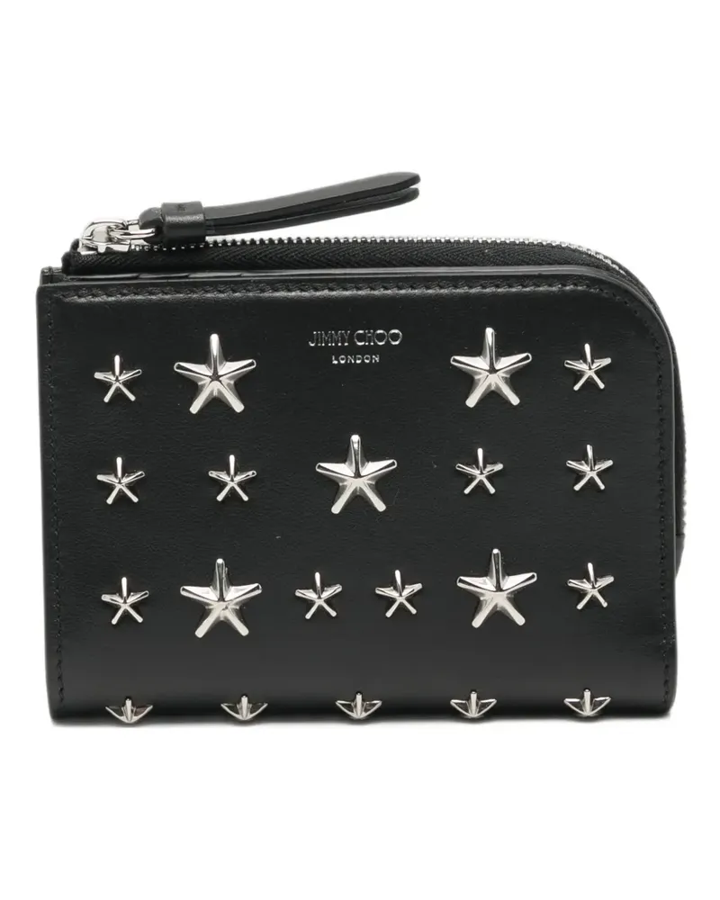 Jimmy Choo Portemonnaie mit Nieten - Schwarz Schwarz