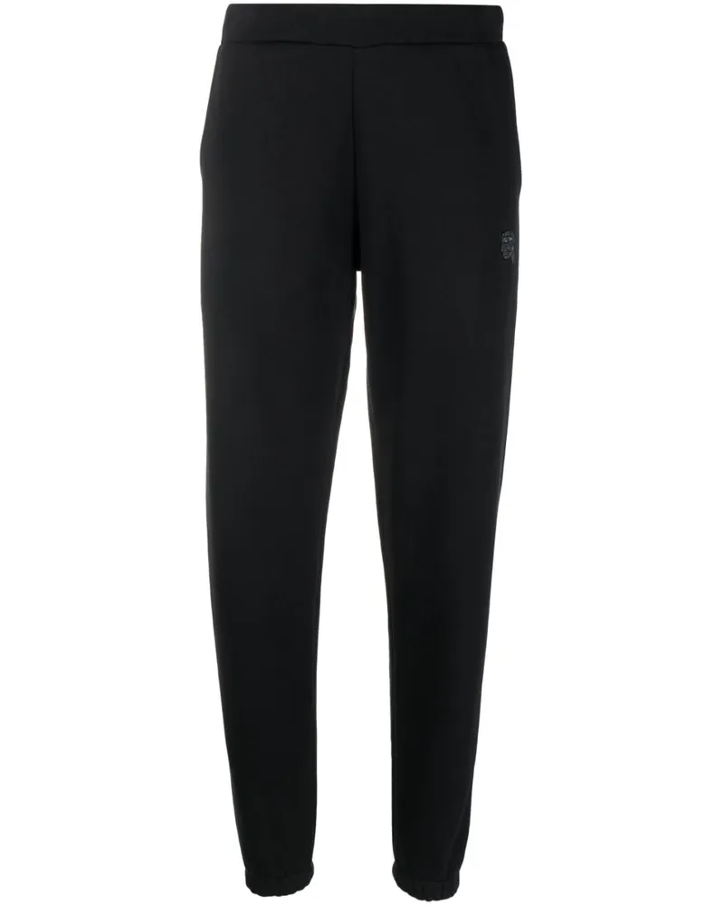 Karl Lagerfeld Ikon 2.0 Jogginghose mit Strass - Schwarz Schwarz