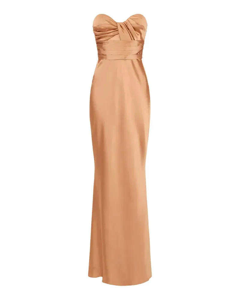 Elisabetta Franchi Red Carpet Kleid aus Satin - Nude Nude