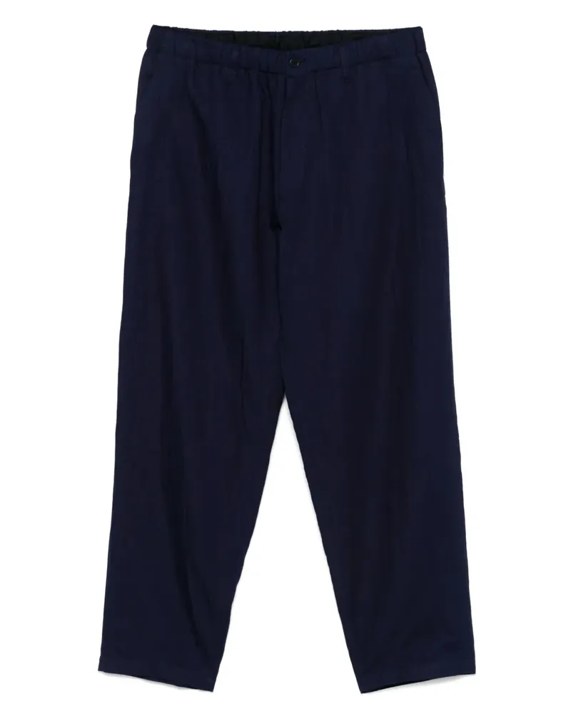 Yohji Yamamoto Hose mit Slub-Struktur - Blau Blau