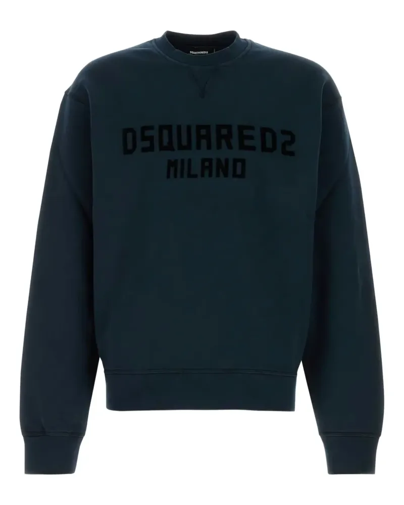 Dsquared2 Sweatshirt mit Logo-Stickerei - Blau Blau