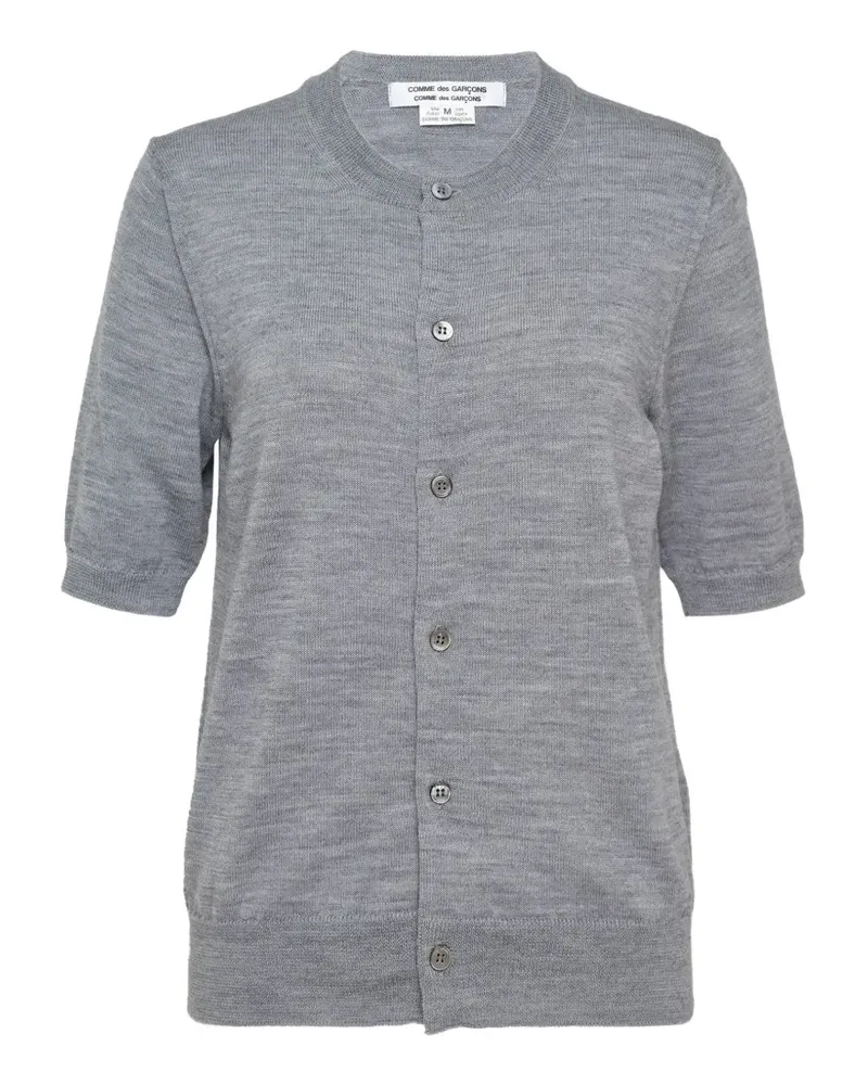 Comme des Garçons short-sleeve cardigan - Grau Grau