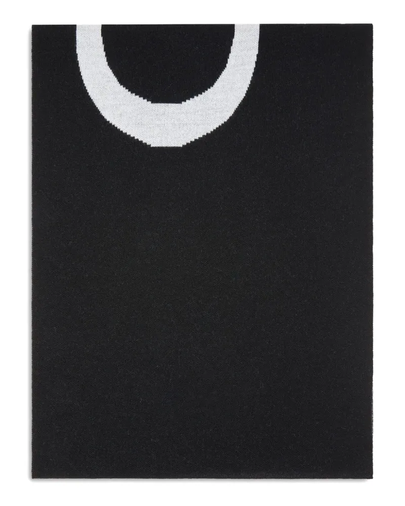 Pinko Schal mit Logo-Detail - Schwarz Schwarz