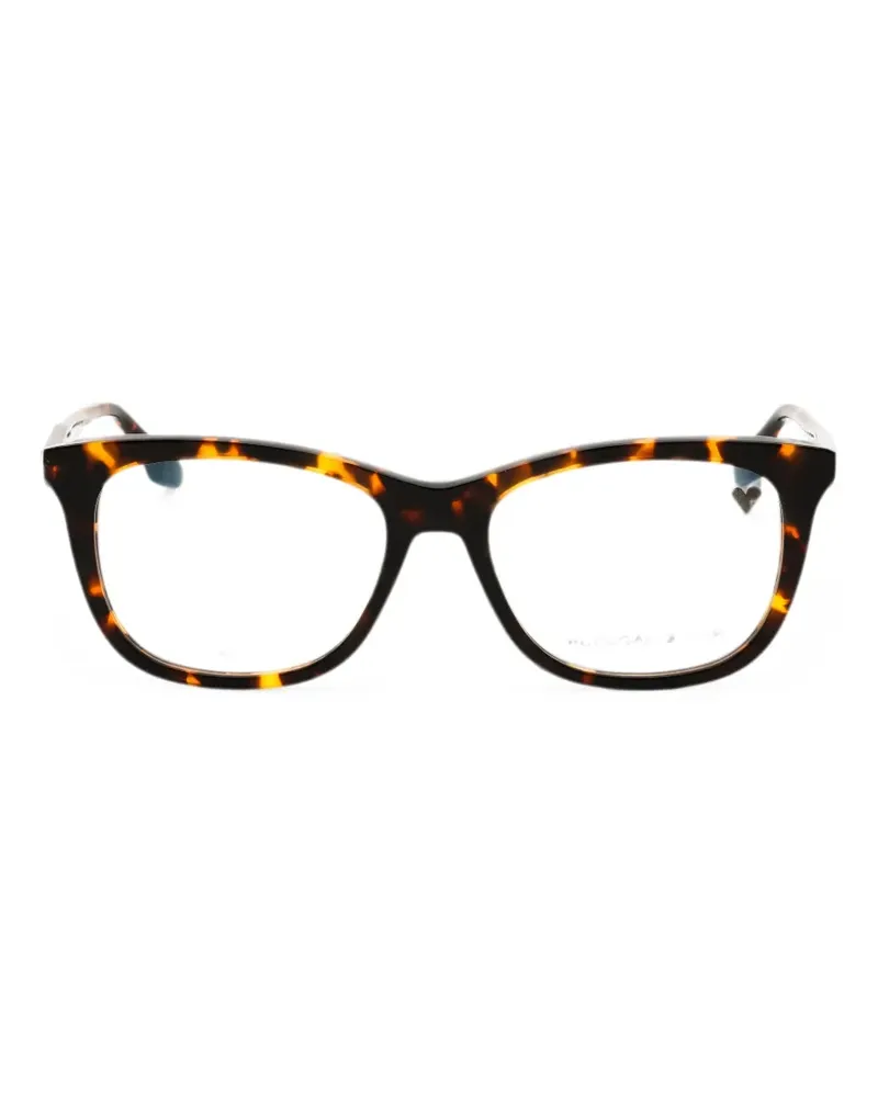 Victoria Beckham tortoiseshell-effect square-frame glasses - Braun Braun