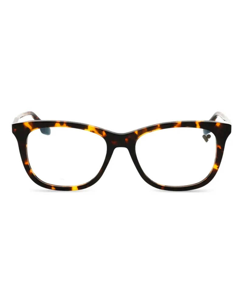 Victoria Beckham Eckige Brille in Schildpattoptik - Braun Braun