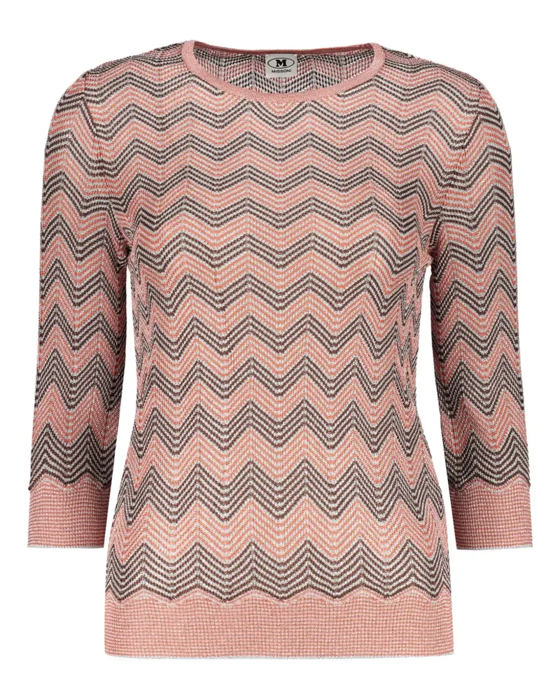 Missoni Top mit Zickzackmuster - Rosa Rosa
