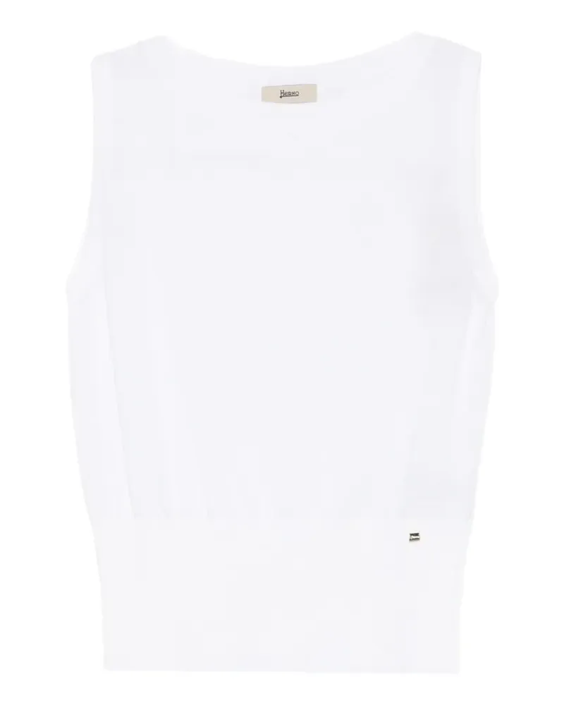 Herno round-neck tank top - Weiß Weiß
