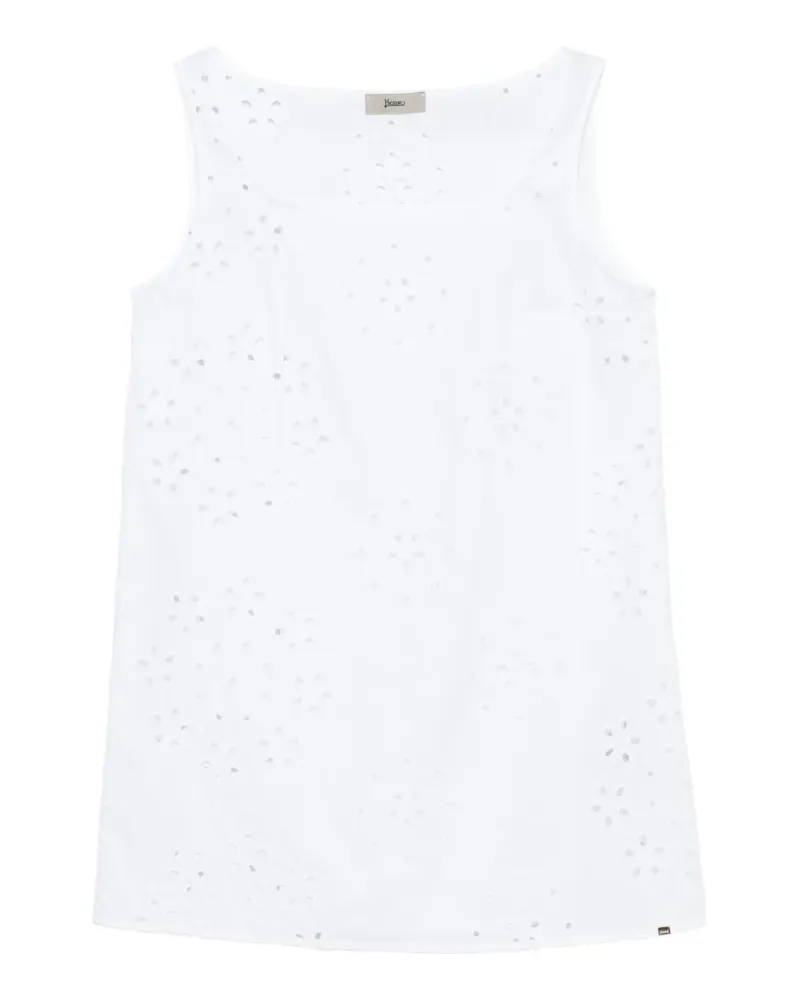 Herno Top mit eckigem Ausschnitt - Weiß Weiß