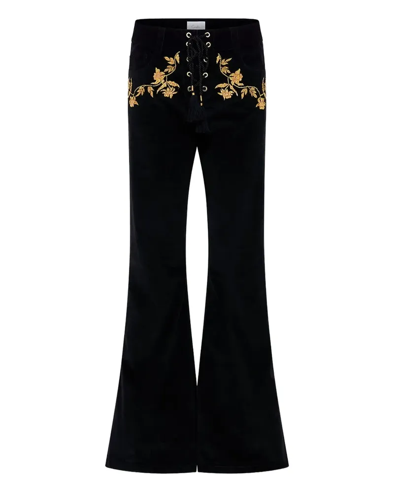 Camilla Stitched in Time Hose mit Ösen - Schwarz Schwarz