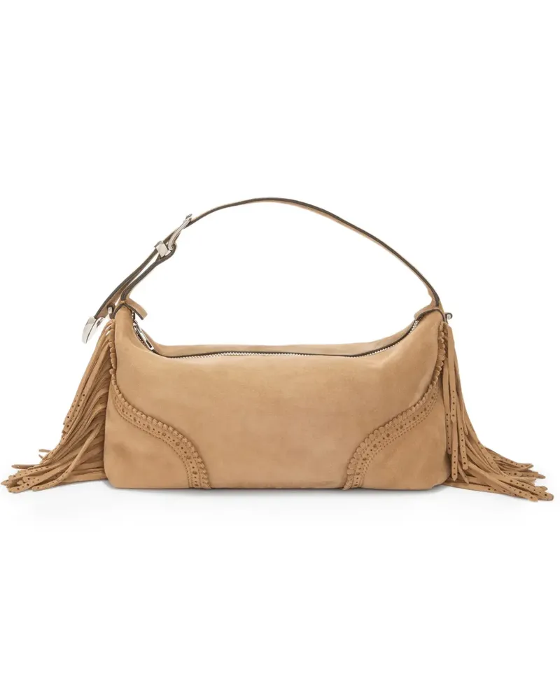 Ermanno Scervino Candy Duffle fringe leather shoulder bag - Nude Nude