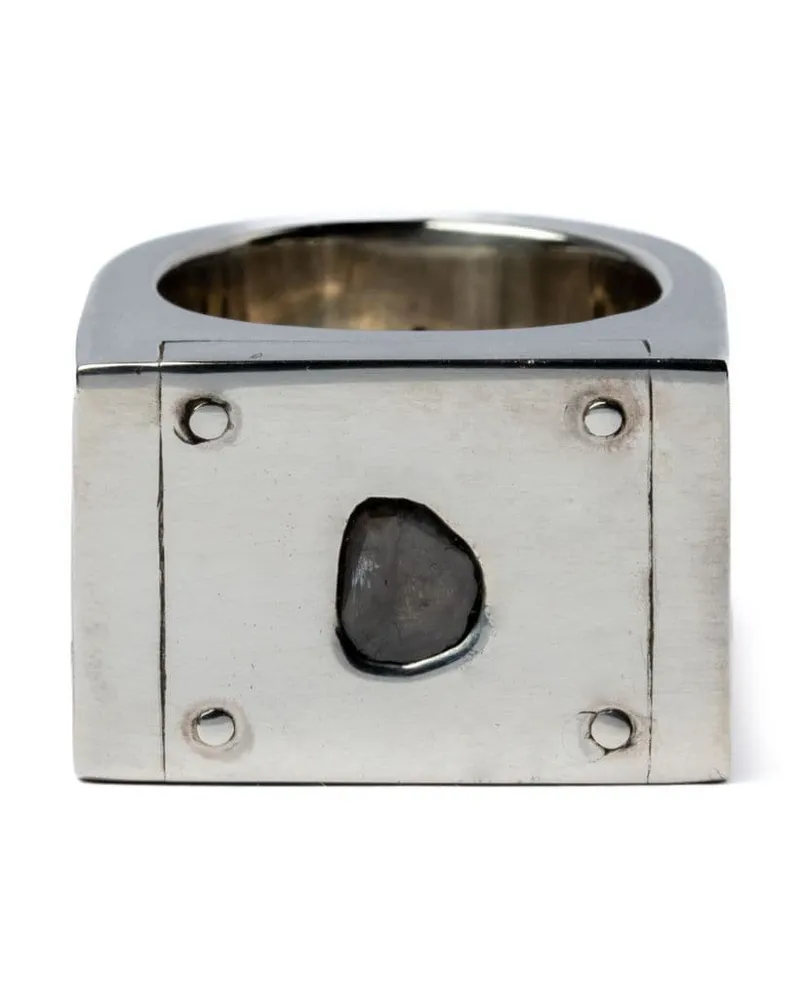 Parts Of Four Plate Diamant-Ring - Silber Silber