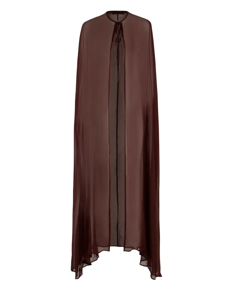 Raquel Diniz Cape aus Seide - Rot Rot