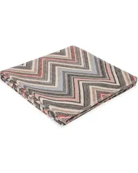 Missoni Home Gestreifte Chevron Decke Schwarz