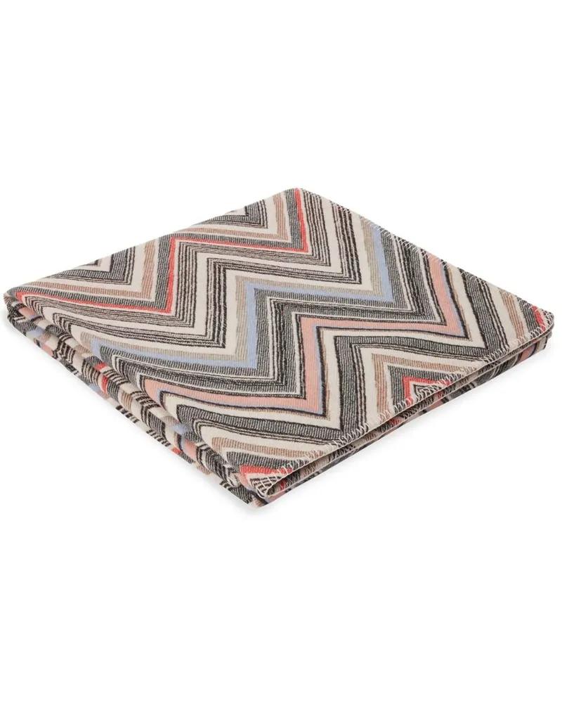 Missoni Home Gestreifte Chevron Decke - Schwarz Schwarz