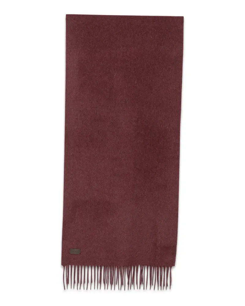 Canali Schal mit Fransen - Rot Rot