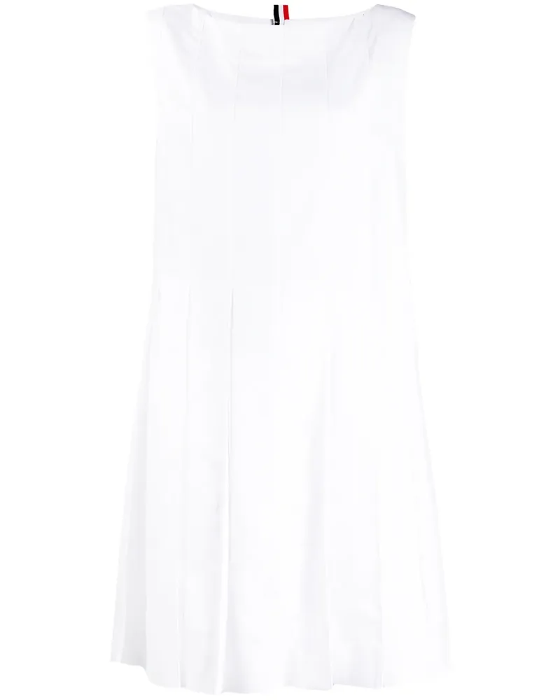 Thom Browne Kleid mit Falten - Weiß Weiß