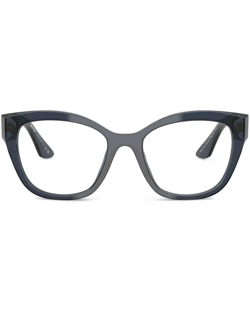 Miu Miu Brille mit eckigem Gestell - Blau Blau