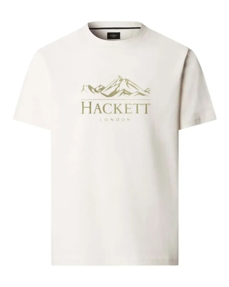 Hackett Kurzärmeliges Heritage Peaks T-Shirt - Nude Nude
