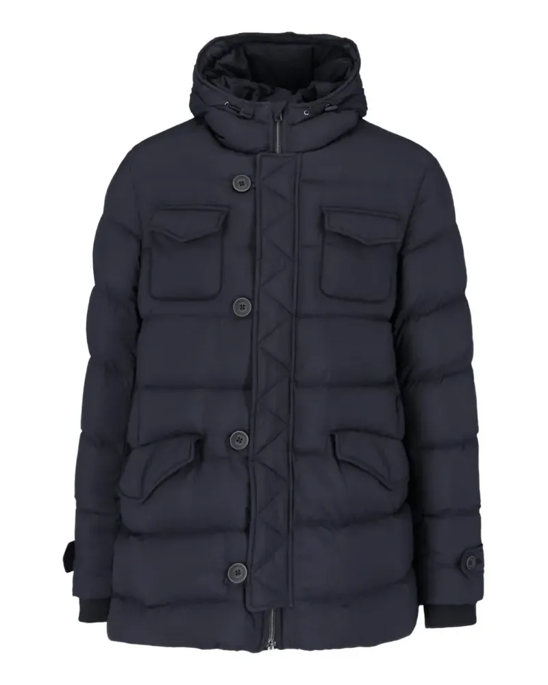 Herno Gesteppte L'Eskimo Kapuzenjacke - Schwarz Schwarz