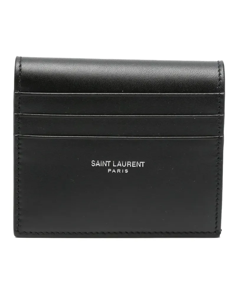 Saint Laurent Wendbares Kartenetui - Schwarz Schwarz