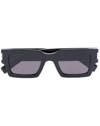 Saint Laurent Sonnenbrille mit eckigem Gestell Schwarz