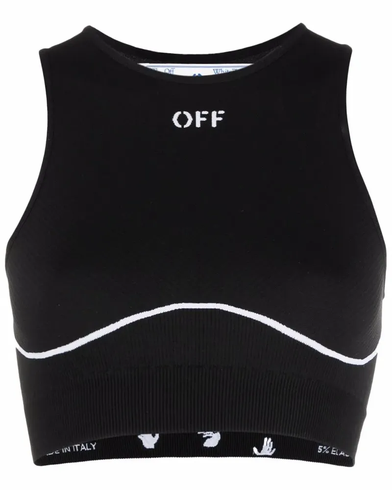 OFF-WHITE Off-Stamp Sport-BH - Schwarz Schwarz