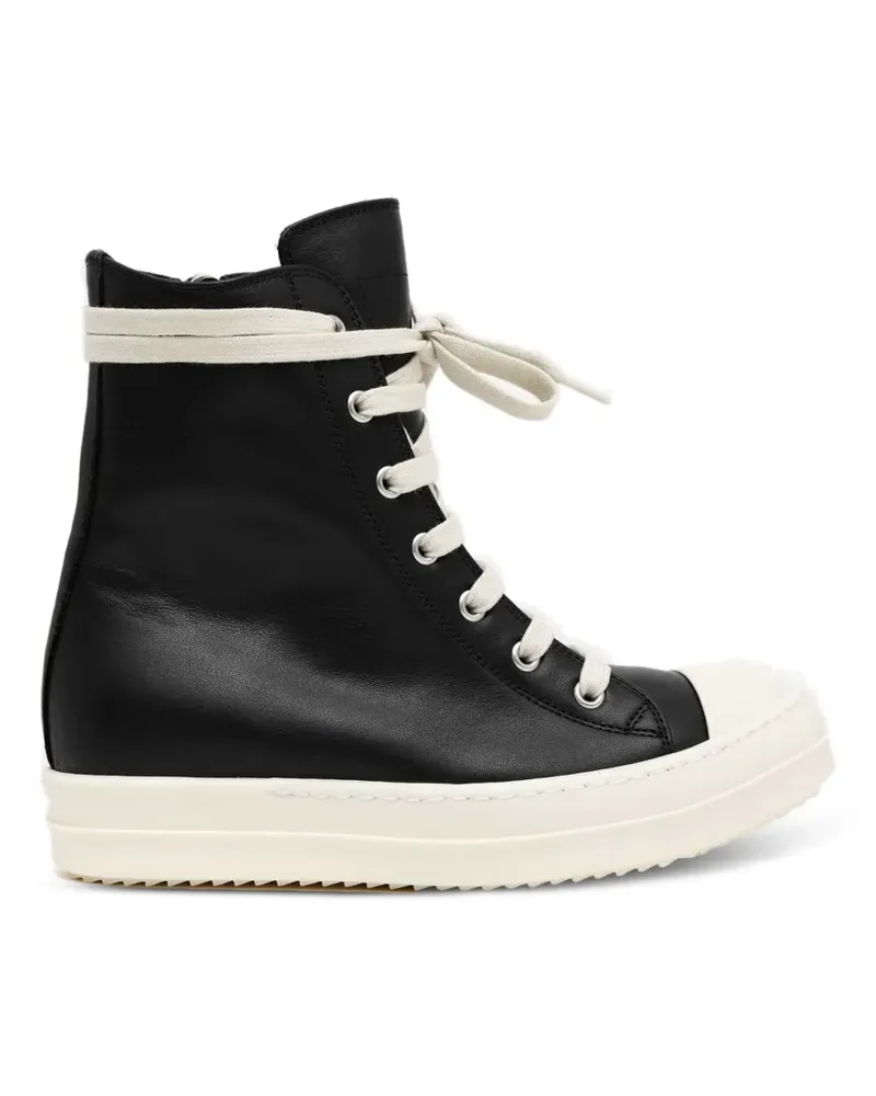 Rick Owens Tower leather high-top sneakers - Schwarz Schwarz