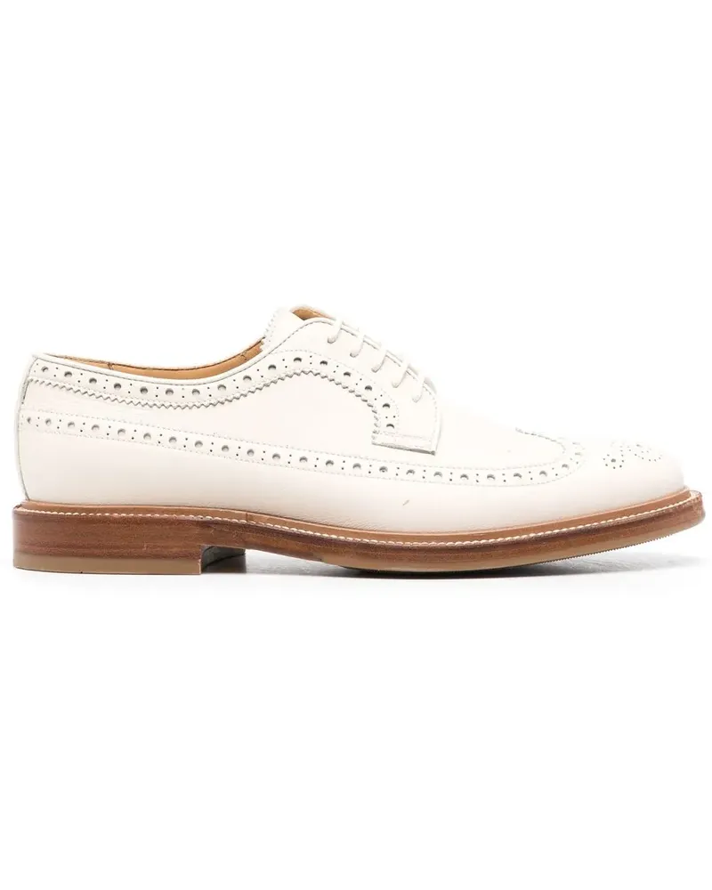 Brunello Cucinelli Derby-Schuhe mit Budapestermuster - Nude Nude