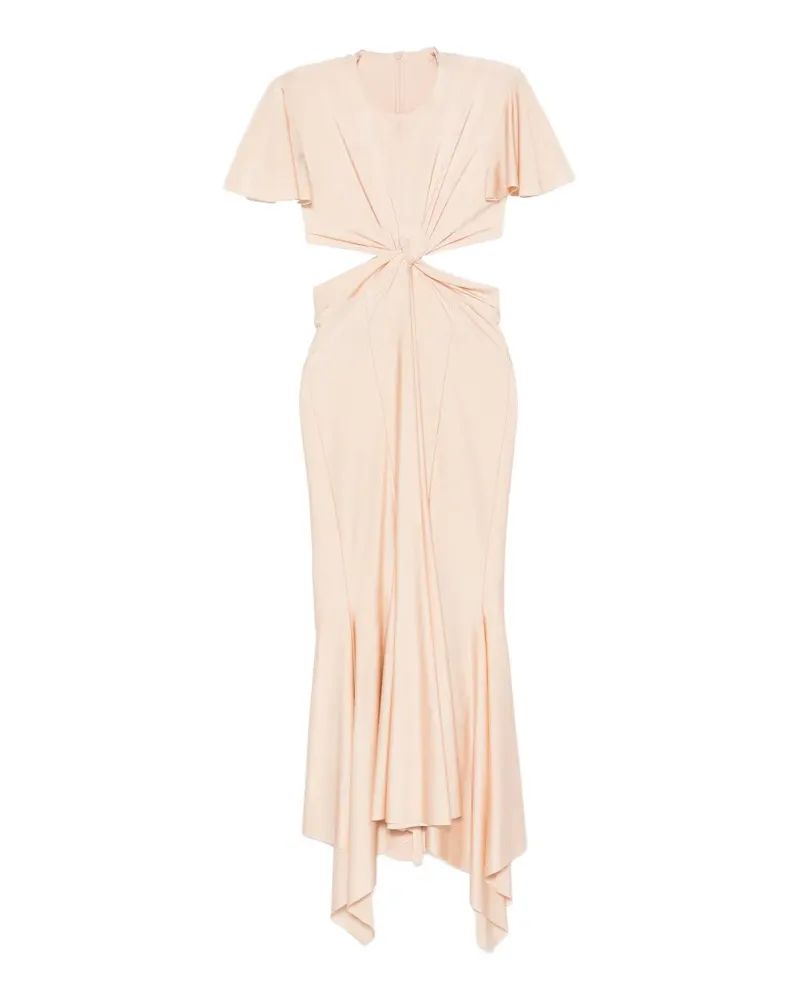 Philosophy Di Lorenzo Serafini cut-out twist-detail dress - Nude Nude