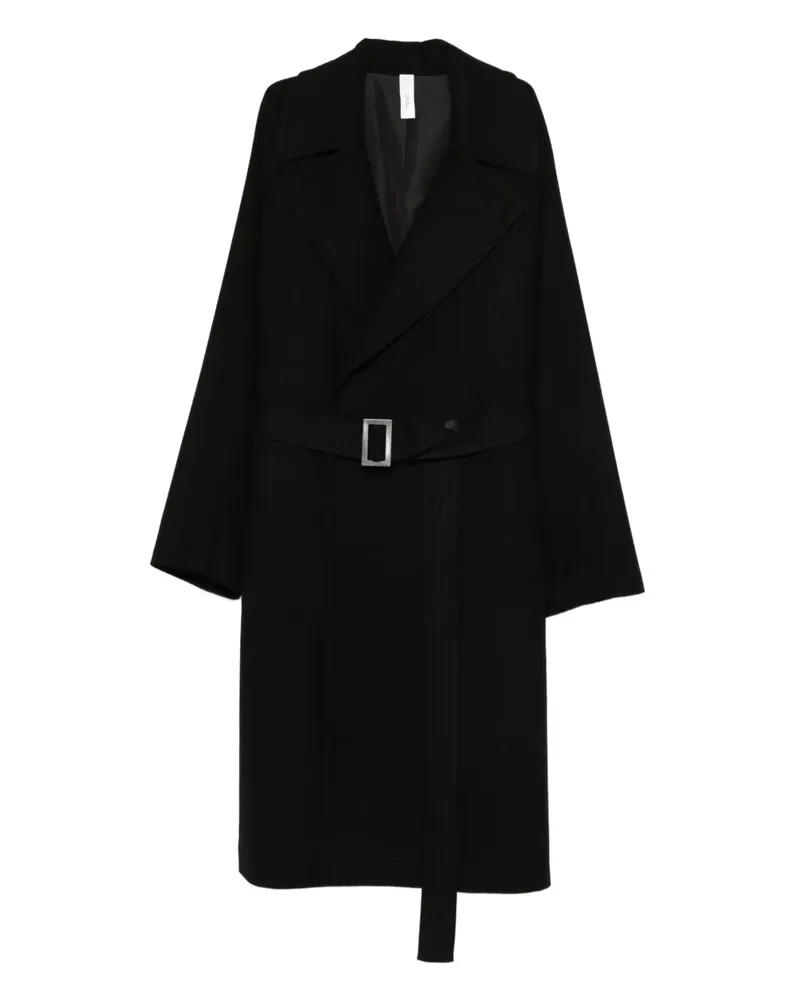 Hevò Mantel mit Gürtel - Schwarz Schwarz