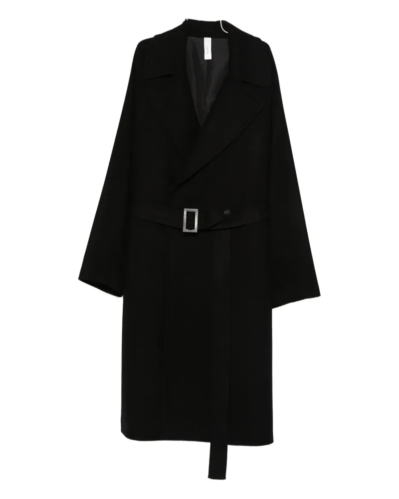 Hevò belted coat - Schwarz Schwarz