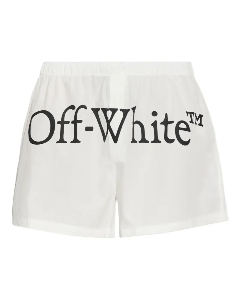 OFF-WHITE Boxershorts mit Logo - Weiß Weiß