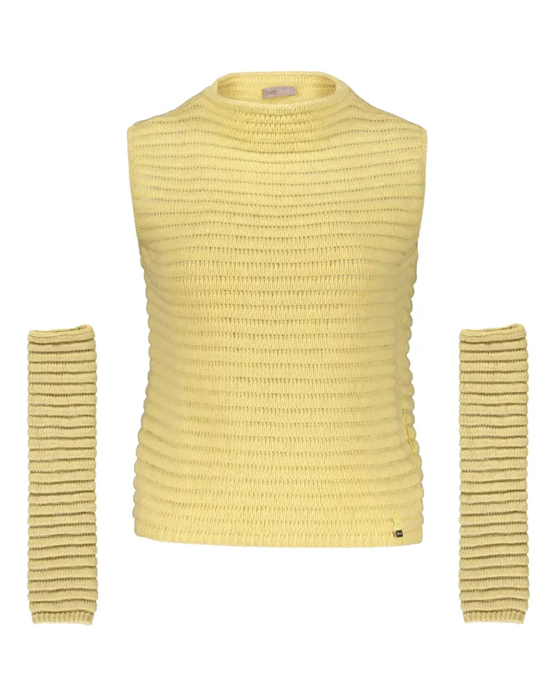 Herno logo-patch vest - Gelb Gelb
