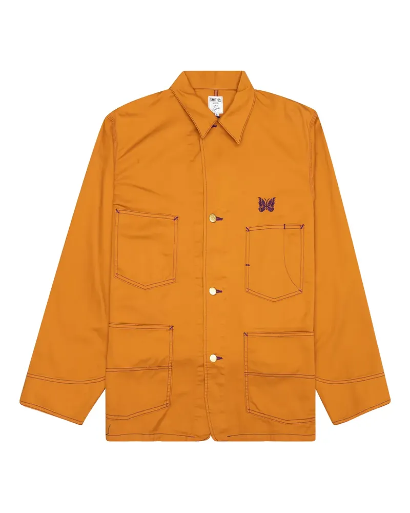 NEEDLES x Smith Jacke mit Schmetterlingsstickerei - Orange Orange