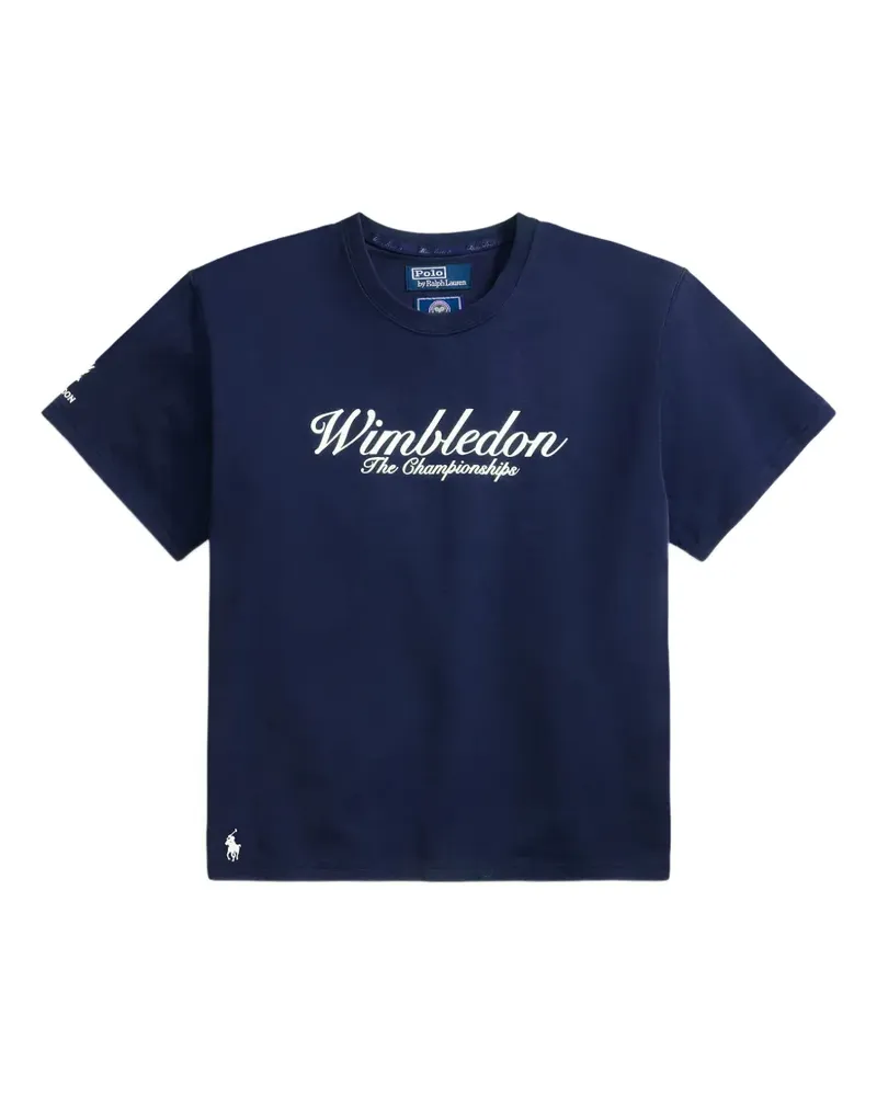 Ralph Lauren T-Shirt mit Logo-Stickerei - Blau Blau