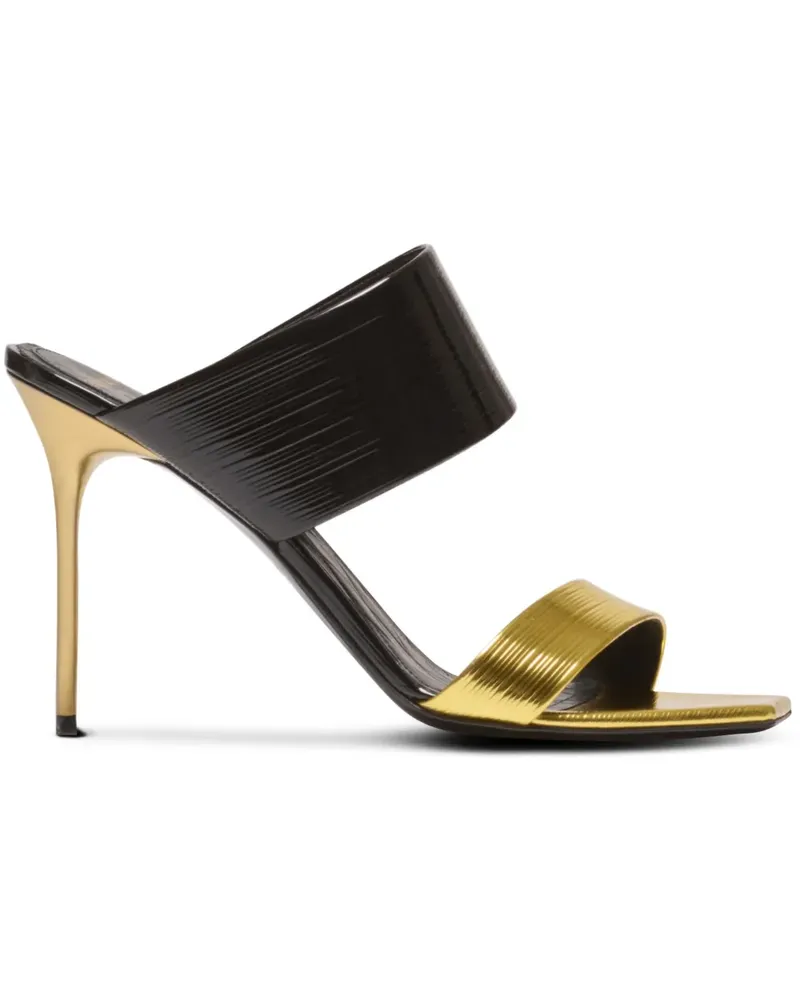 Balmain PB Sandalen 95mm - Schwarz Schwarz