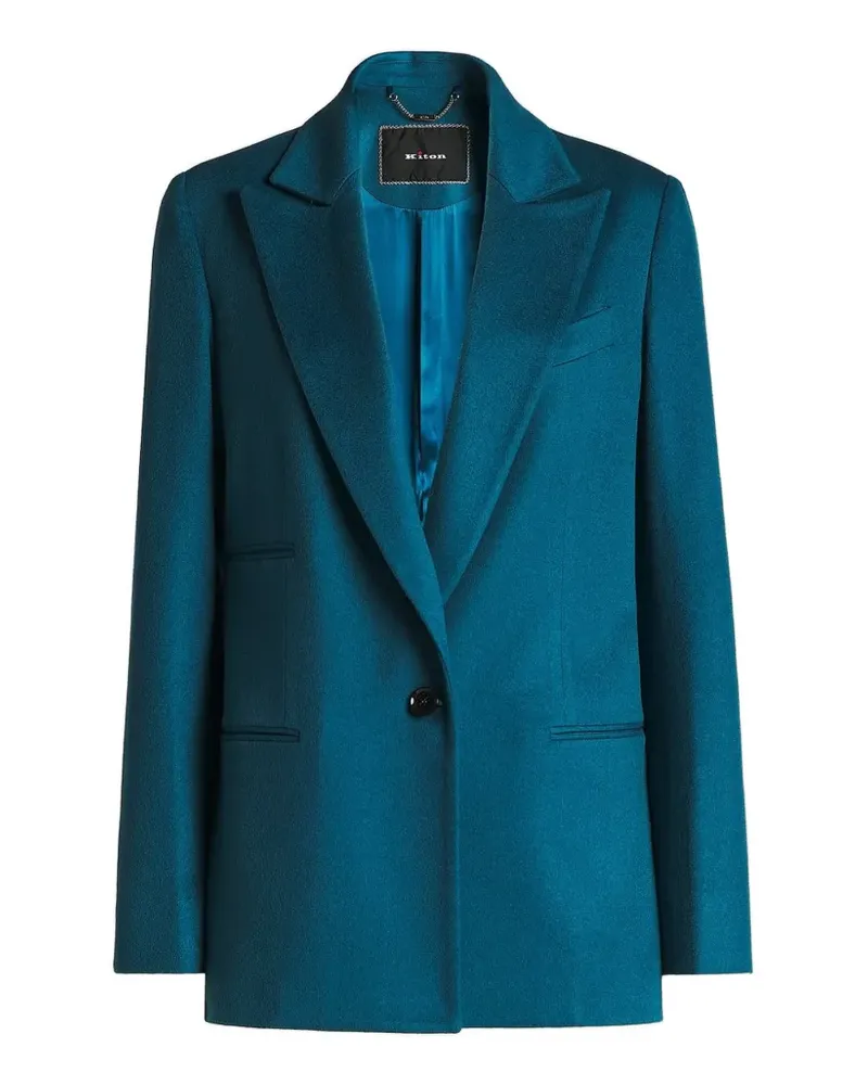 Kiton Einreihiges Sakko - Blau Blau