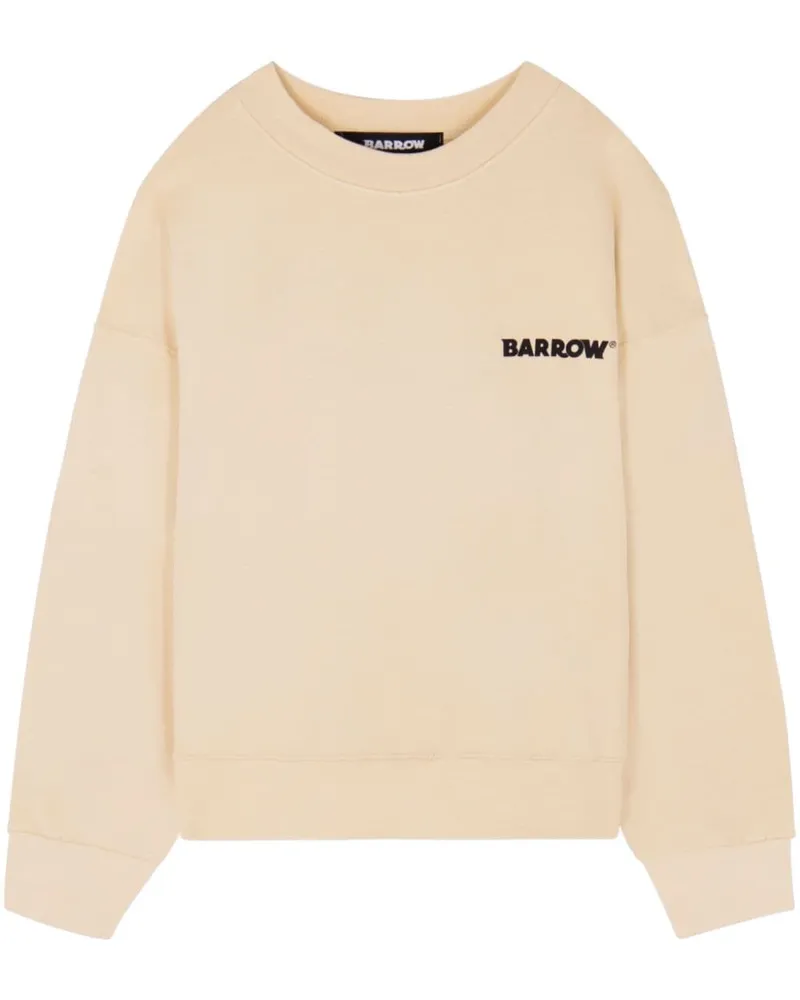 BARROW Sweatshirt mit Logo-Stickerei Nude