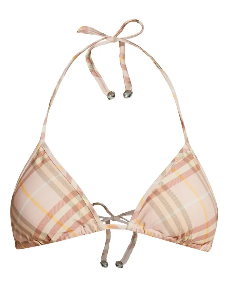 Burberry Kariertes Bikinioberteil - Rosa Rosa