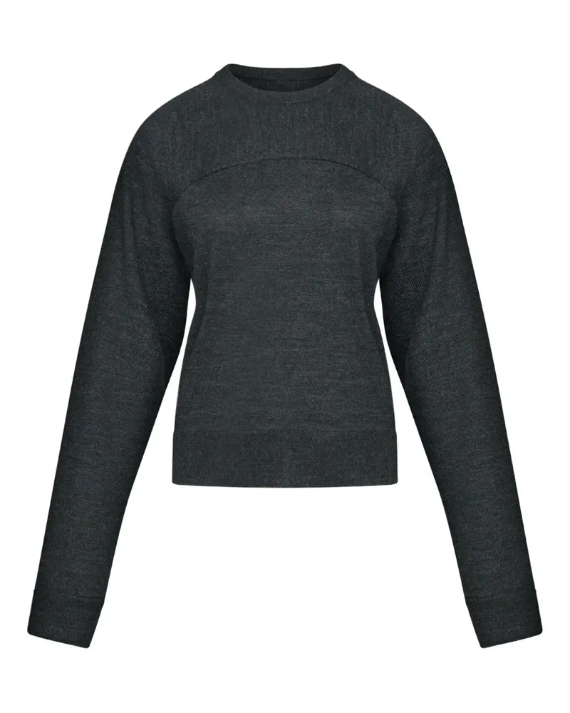 Maison Margiela Langarmshirt mit rundem Ausschnitt - Grau Grau