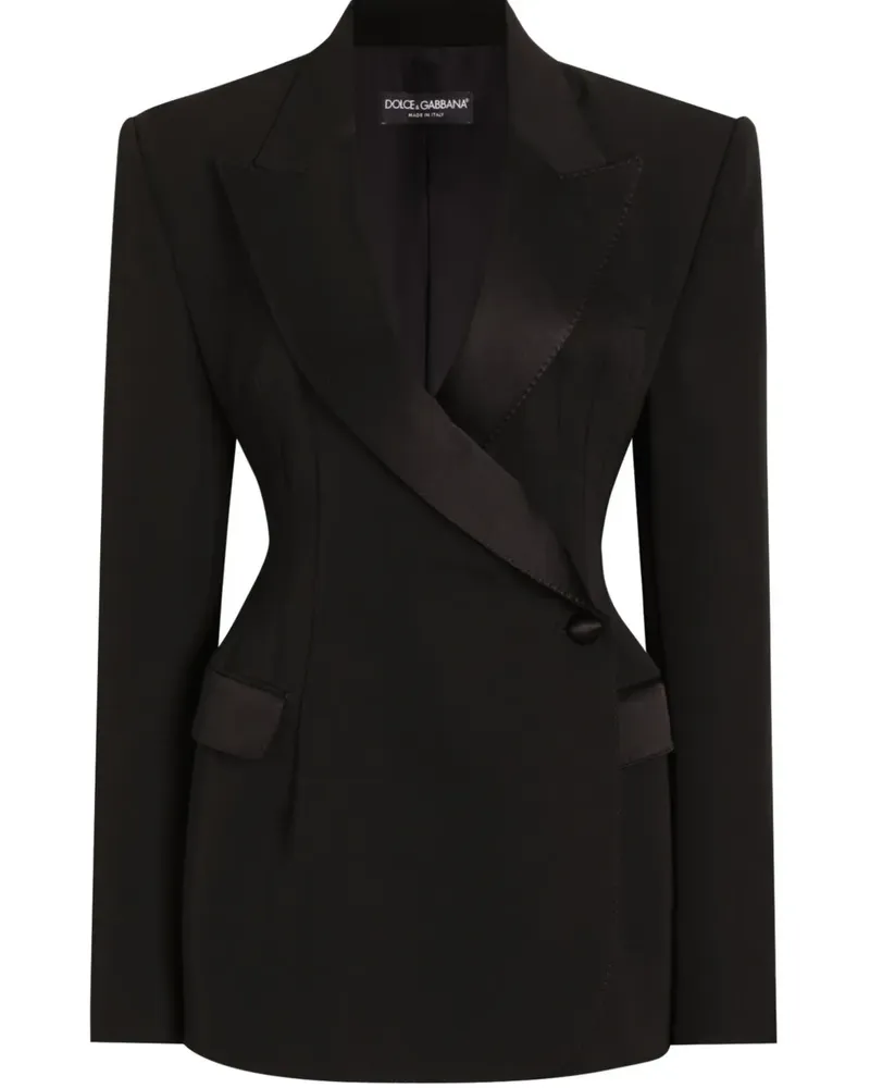 Dolce & Gabbana Doppelreihiger Blazer - Schwarz Schwarz