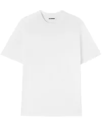 Jil Sander T-Shirt mit Rundhalsausschnitt Weiß