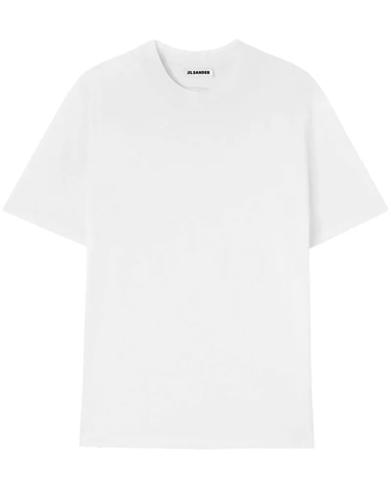 Jil Sander T-Shirt mit Rundhalsausschnitt - Weiß Weiß