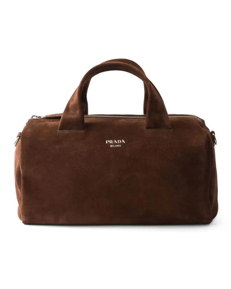Prada Reisetasche aus Wildleder - Braun Braun