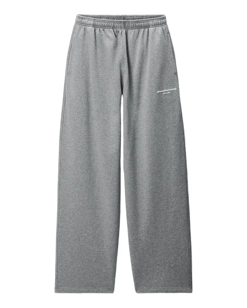 Alexander Wang Oversized-Jogginghose mit Logo-Print - Grau Grau