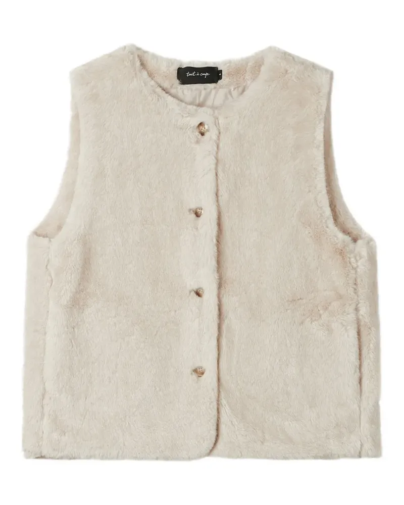Tout a Coup Weste aus Faux Fur - Nude Nude