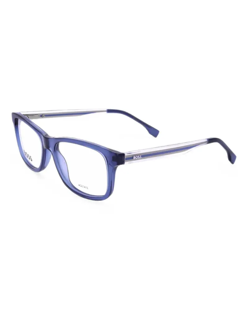 HUGO BOSS rectangle-frame glasses - Blau Blau