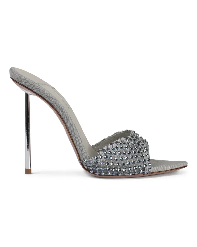 Le Silla Verzierte Gilda Mules - Grau Grau